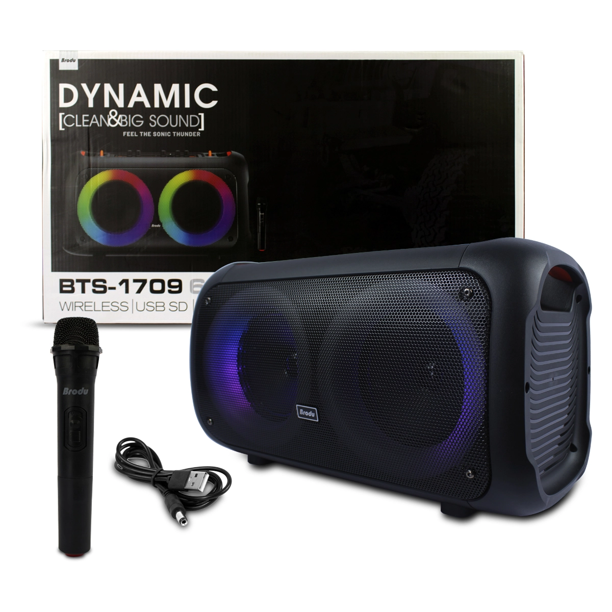 Bts 1709 Taşınabilir Şarjlı Bluetooth Hoparlör 30w - Boomboxtr