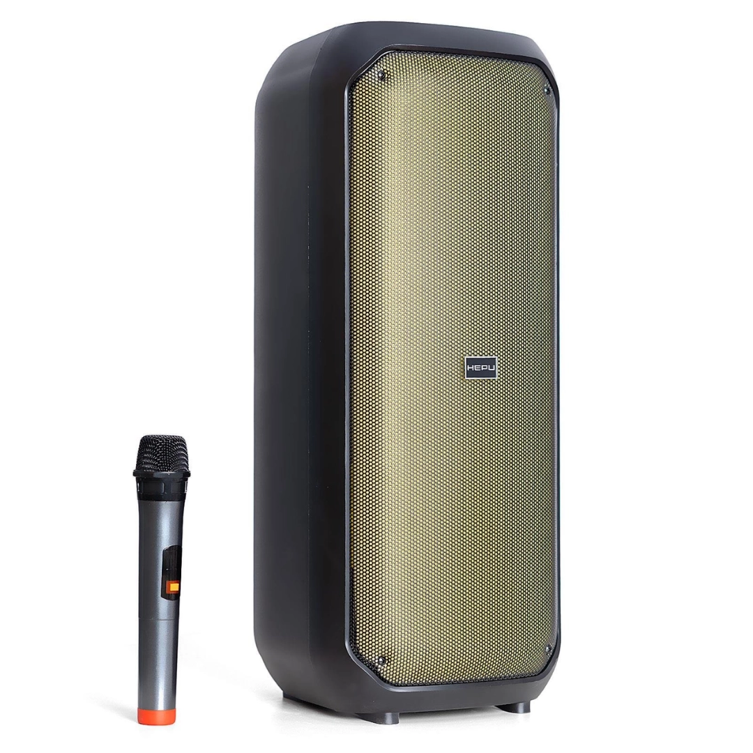 HP 106 Bluetooth Hoparlör 2*8 inc 30 w Rms Rgb Efektif Kablosuz Karaoke Mikrofon TWS