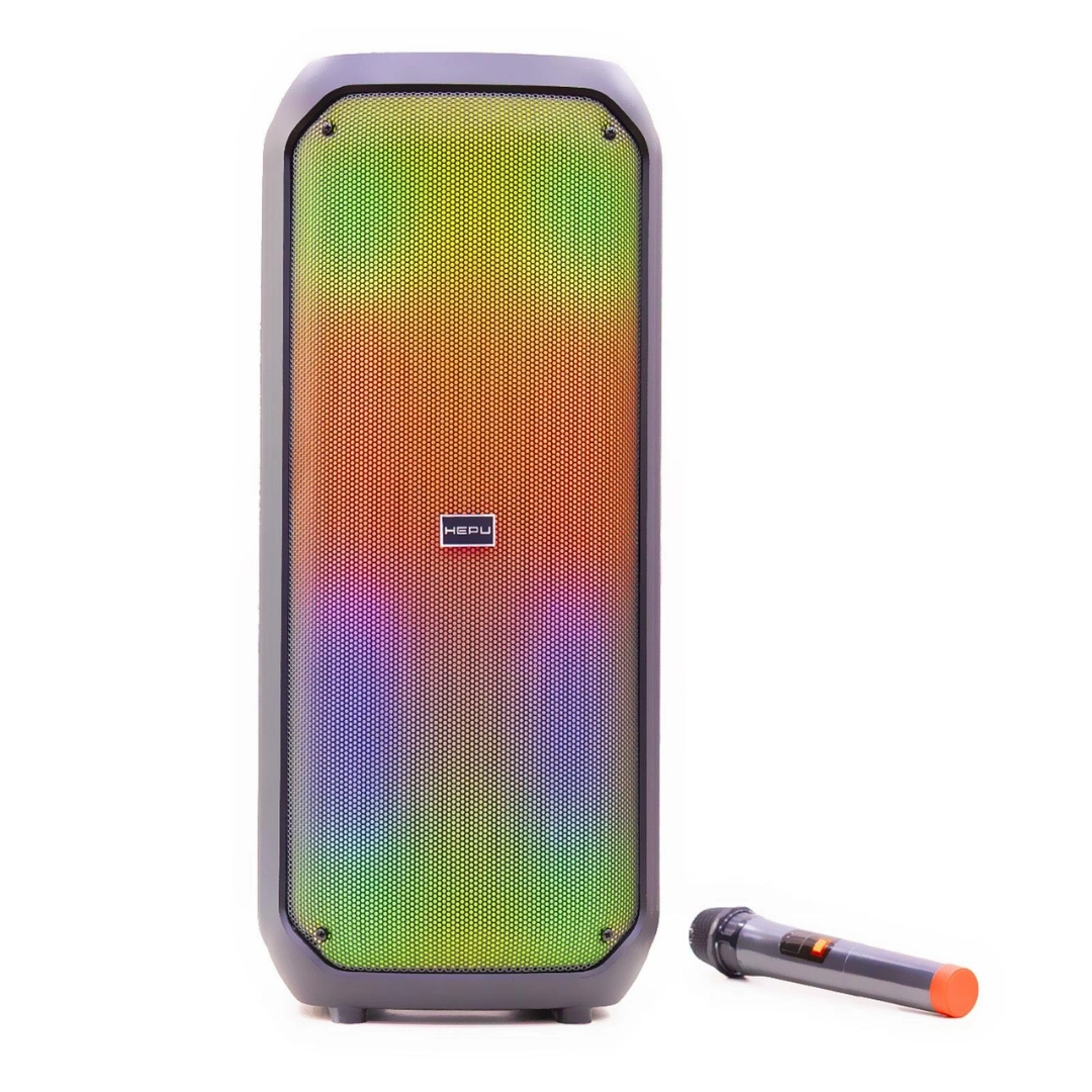 HP 106 Bluetooth Hoparlör 2*8 inc 30 w Rms Rgb Efektif Kablosuz Karaoke Mikrofon TWS