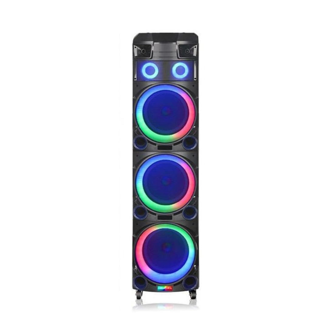 Hepu HP-912 Kule Tipi Taşınabilir Bluetooth Parti Hoparlörü 150 W Rms 3*12 inc Subwoofer