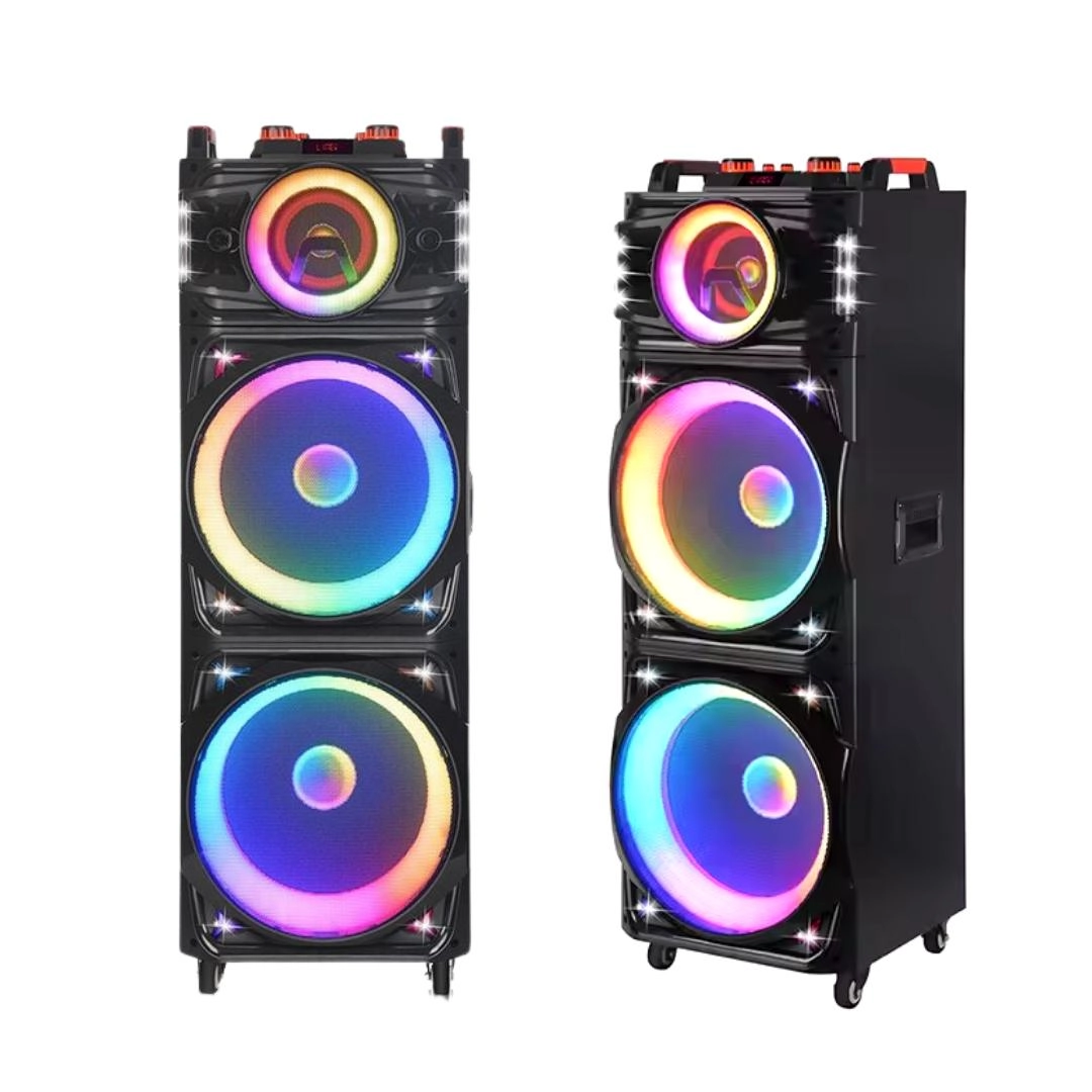 Hepu HP 914 Taşınabilir Bluetooth Parti Hoparlörü 100 W Rms 2* 12 inch Subwoofer Rgb Efektif Işıklandırma
