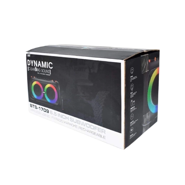 Bts 1709 Taşınabilir Şarjlı Bluetooth Hoparlör 30w - Boomboxtr