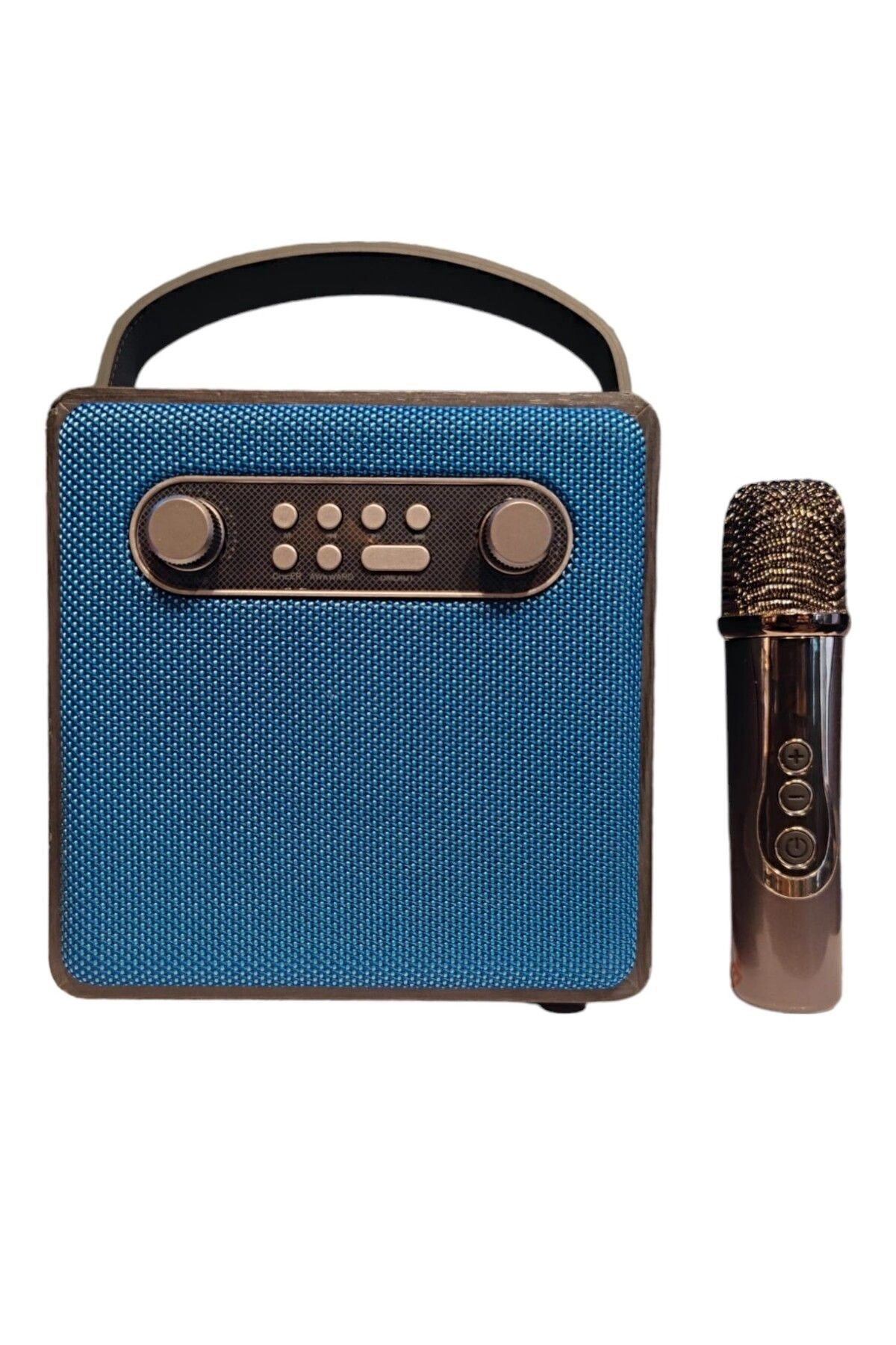 Bts 1688 Taşınabilir Şarjlı Bluetooth Hoparlör 4 inc Karaoke Özellik Kablosuz Şarjlı Mikrofon