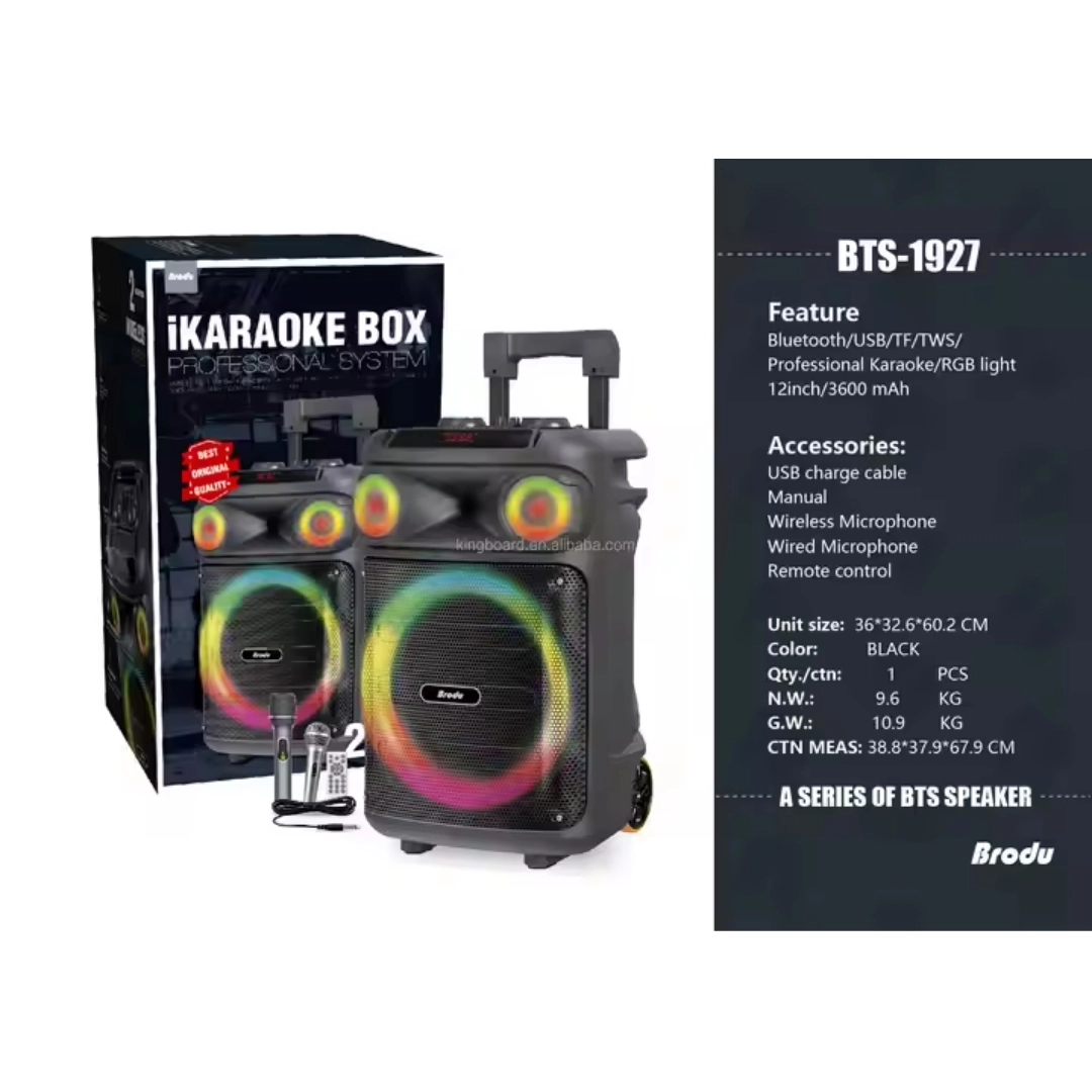 Bts 1785 Şarjlı Taşınabilir Bluetooth Hoparlör 100 w Rms 15 inc Subwoofer 