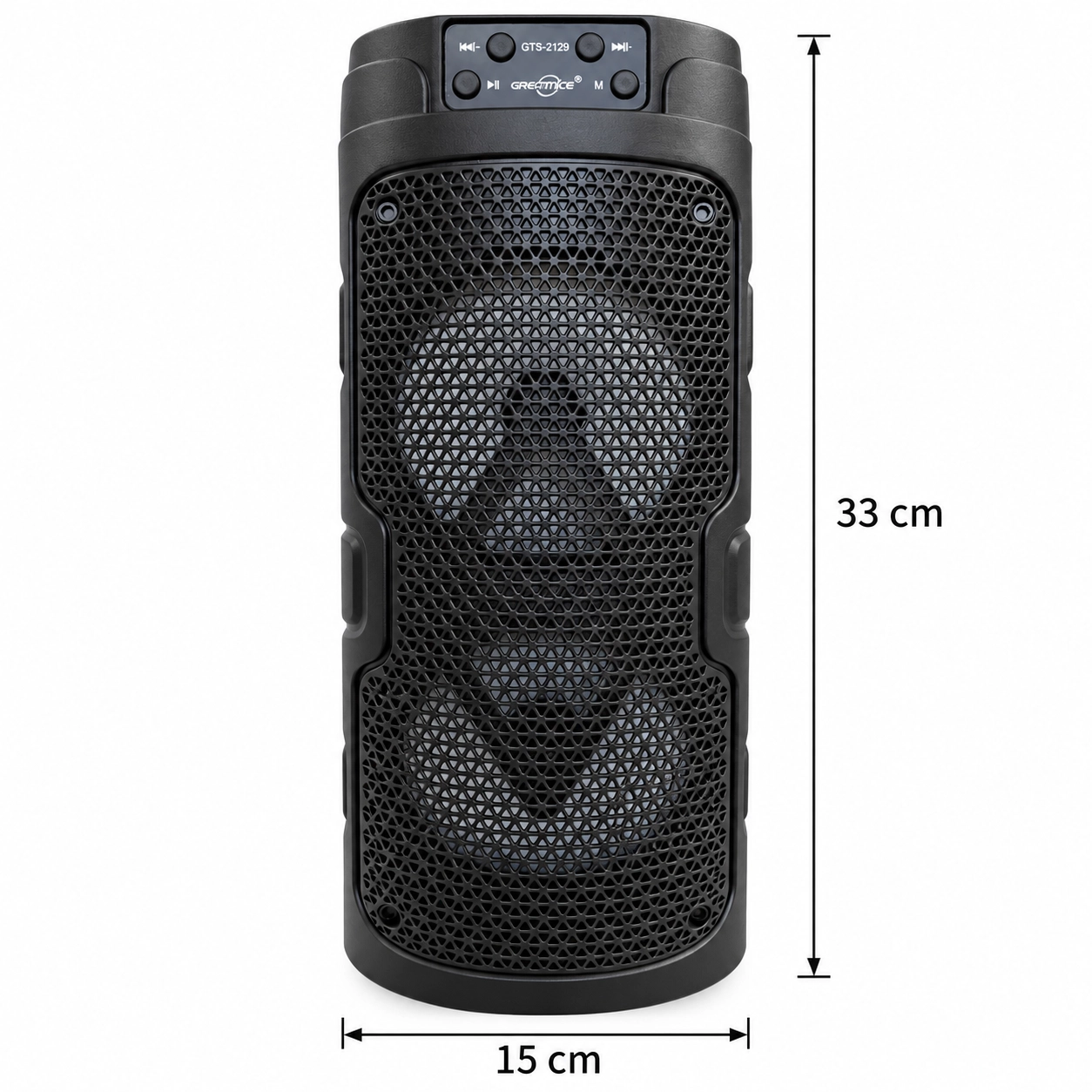  GTS-2129 Bluetooth Hoparlör Kablosuz Mikrofonlu Karaoke Speaker Ses Bombası RGB Işıklı