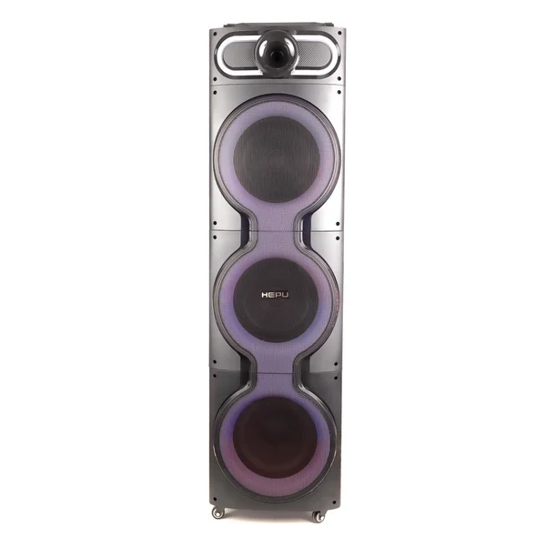HEPU HP-918 Partybox Bluetooth Hoparlör – 10” Woofer x3, 80W Güç, RGB Işık Efektleri, 2 Kablosuz Mikrofon + Kumanda