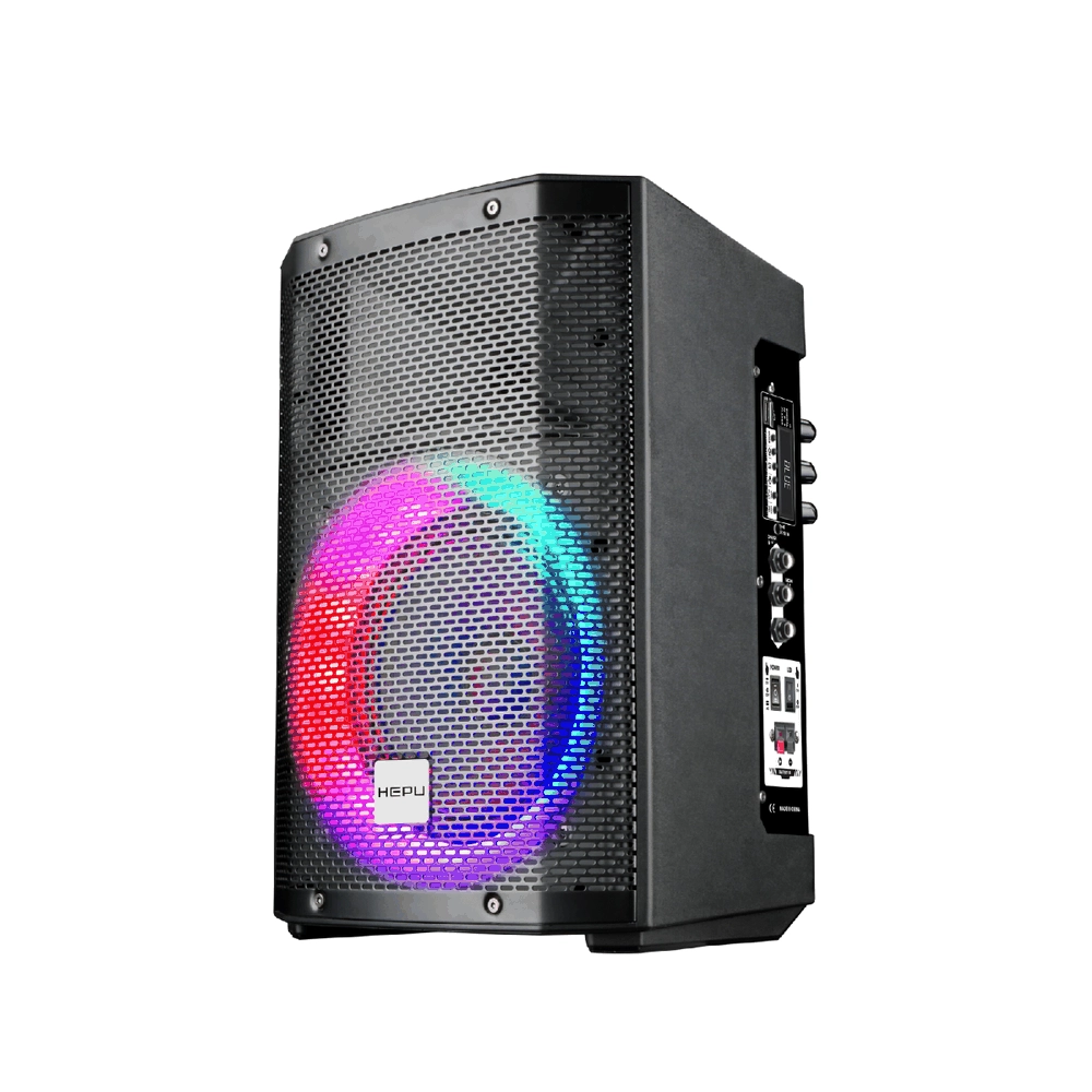 HEPU HP-980 Partybox Bluetooth Hoparlör – 8” Hoparlör, 60W Güç, RGB Işık, TWS Destekli