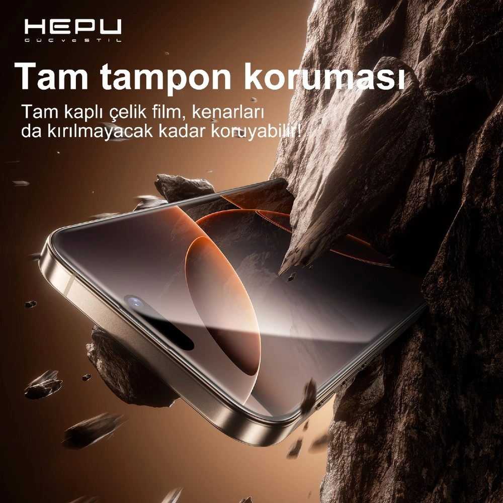 HEPU TITAN HD Clear Cam Ekran Koruyucu – iPhone 14 Pro Uyumlu