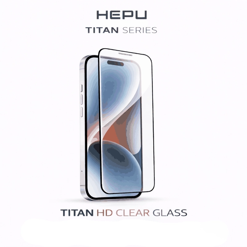 HEPU TITAN HD Clear Cam Ekran Koruyucu – iPhone 16 Pro / 17 Uyumlu