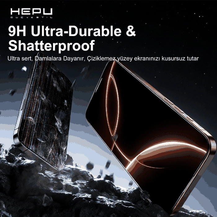 HEPU TITAN Privacy Cam Ekran Koruyucu – iPhone 11 / XR Uyumlu