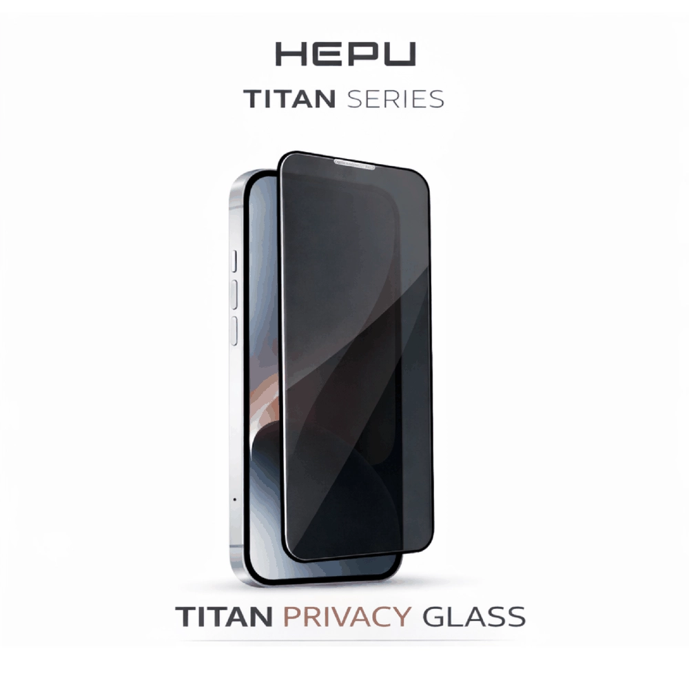 HEPU TITAN Privacy Cam Ekran Koruyucu – iPhone 13 / 13 Pro / 14 / 16e Uyumlu