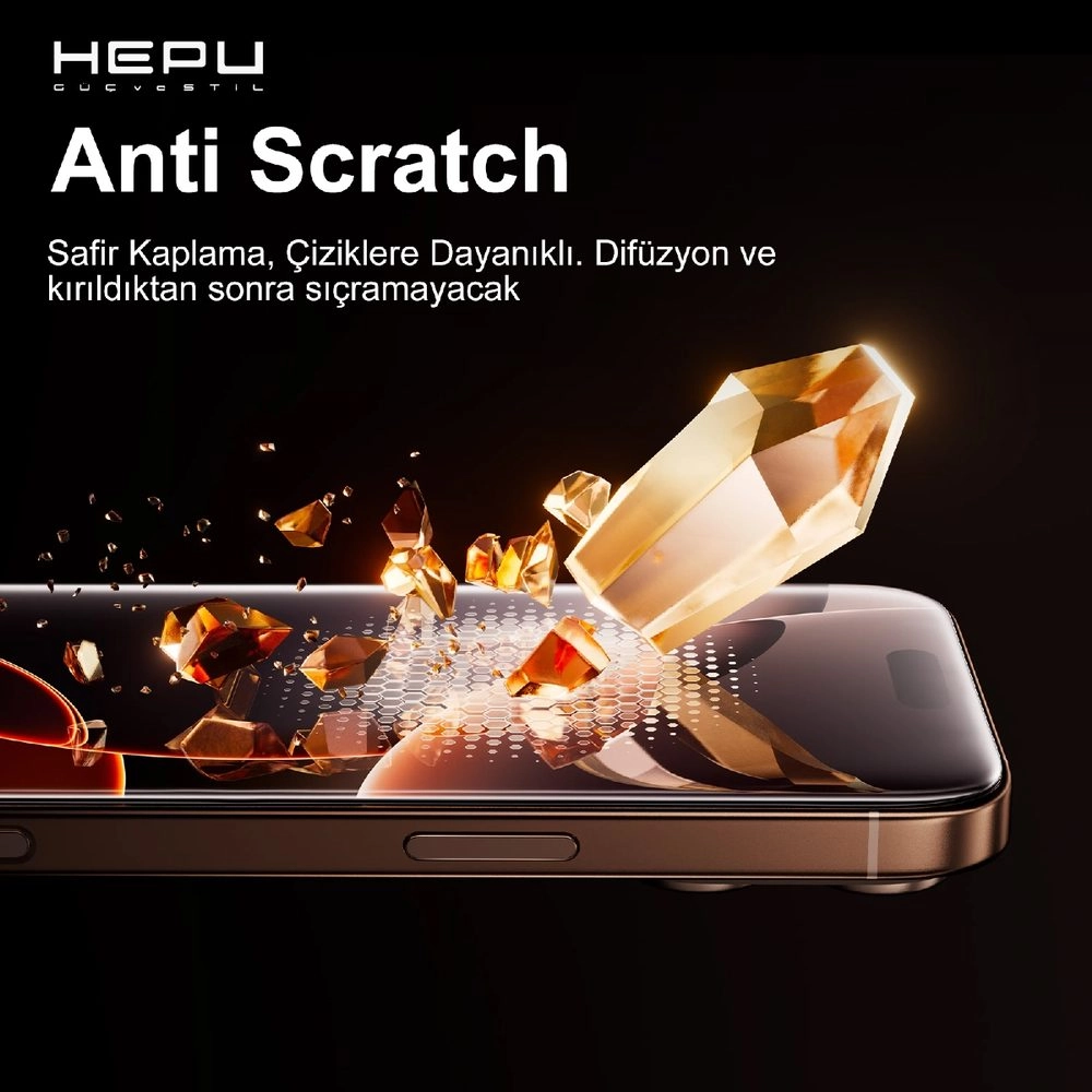 HEPU ARMOR Series Privacy Cam Ekran Koruyucu – iPhone 14 Pro Max Uyumlu