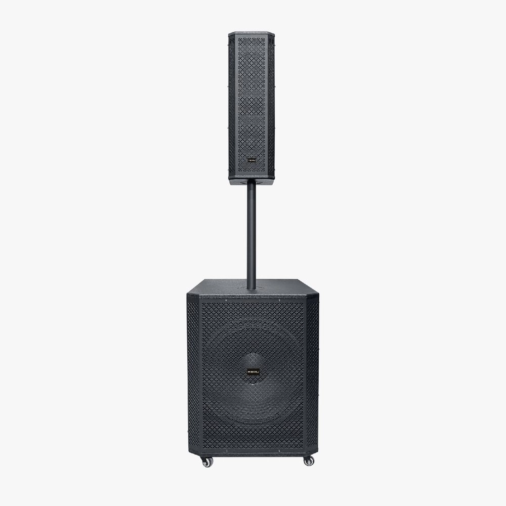 HEPU HP-992 Profesyonel Taşınabilir Ses Sistemi – 15” Subwoofer, 550W Güç, Kablosuz Mikrofonlu