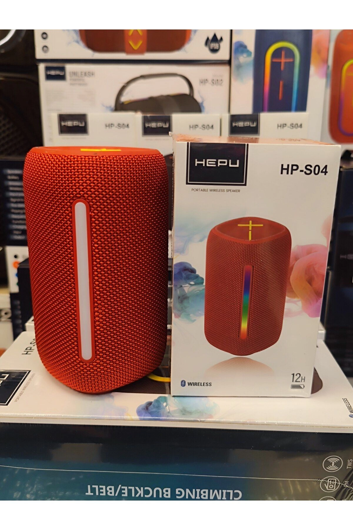 HP-S04 Taşınabilir Şarjlı Bluetooth Hoparlör Rgb Usb Aux Tf 1200 Mah 3 inc