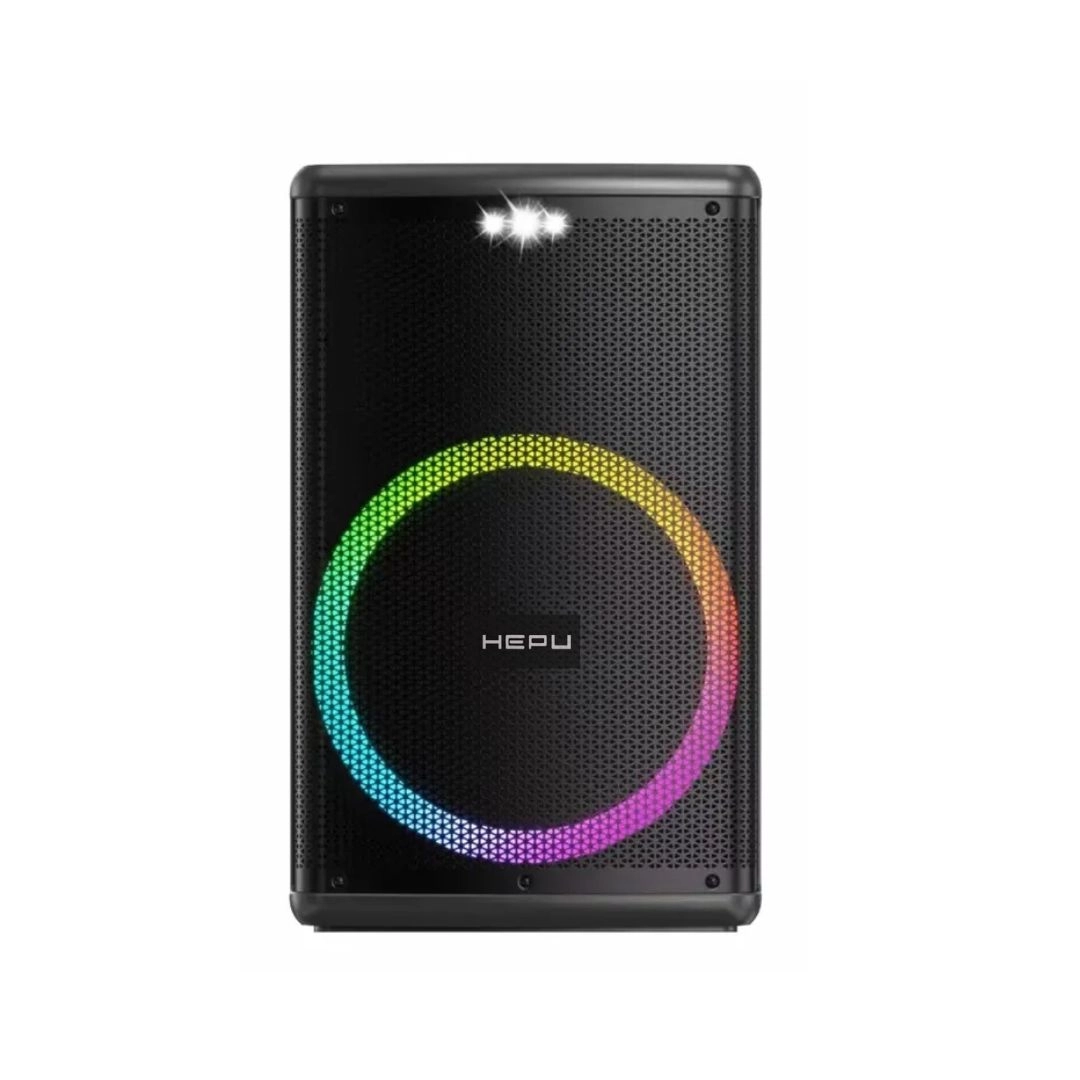 HEPU HP-101 15’’ 60 w Rms Rgb Süper Bass Taşınabilir Bluetooth Hoparlör
