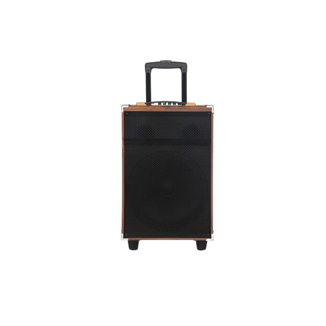 HEPU HP-904 Taşınabilir Şarjlı Bluetooth Hoparlör 12’’ Subwoofer Ahşap Kasa  