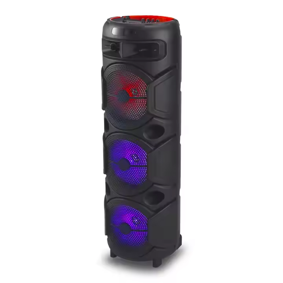 Hepu HP 937 Taşınabilir Bluetooth Hoparlör 3*8 İnc Subwoofer Kablosuz Mikrofon Karaoke Usb,Aux,Tf 
