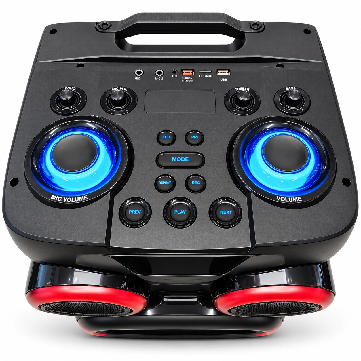 HEPU HP-962 Bluetooth Partybox Hoparlör 2x12 İnç 100 w RMS