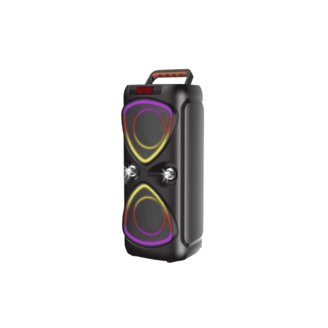 HEPU HP-116 Taşınabilir Bluetooth Hoparlör – 2×4” Hoparlör, 15W Güç, RGB Işık, TWS Destekli