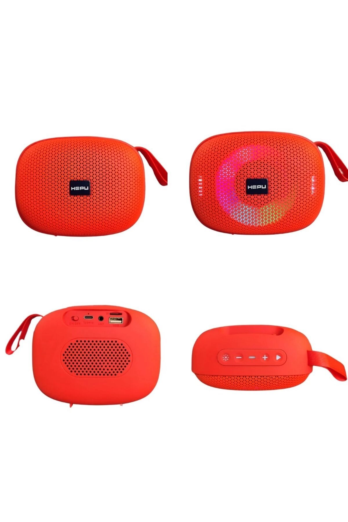 HP-S08 Taşınabilir Şarjlı Bluetooth Hoparlör Rgb Usb Aux Tf 1500 Mah Joyous Sound TWS