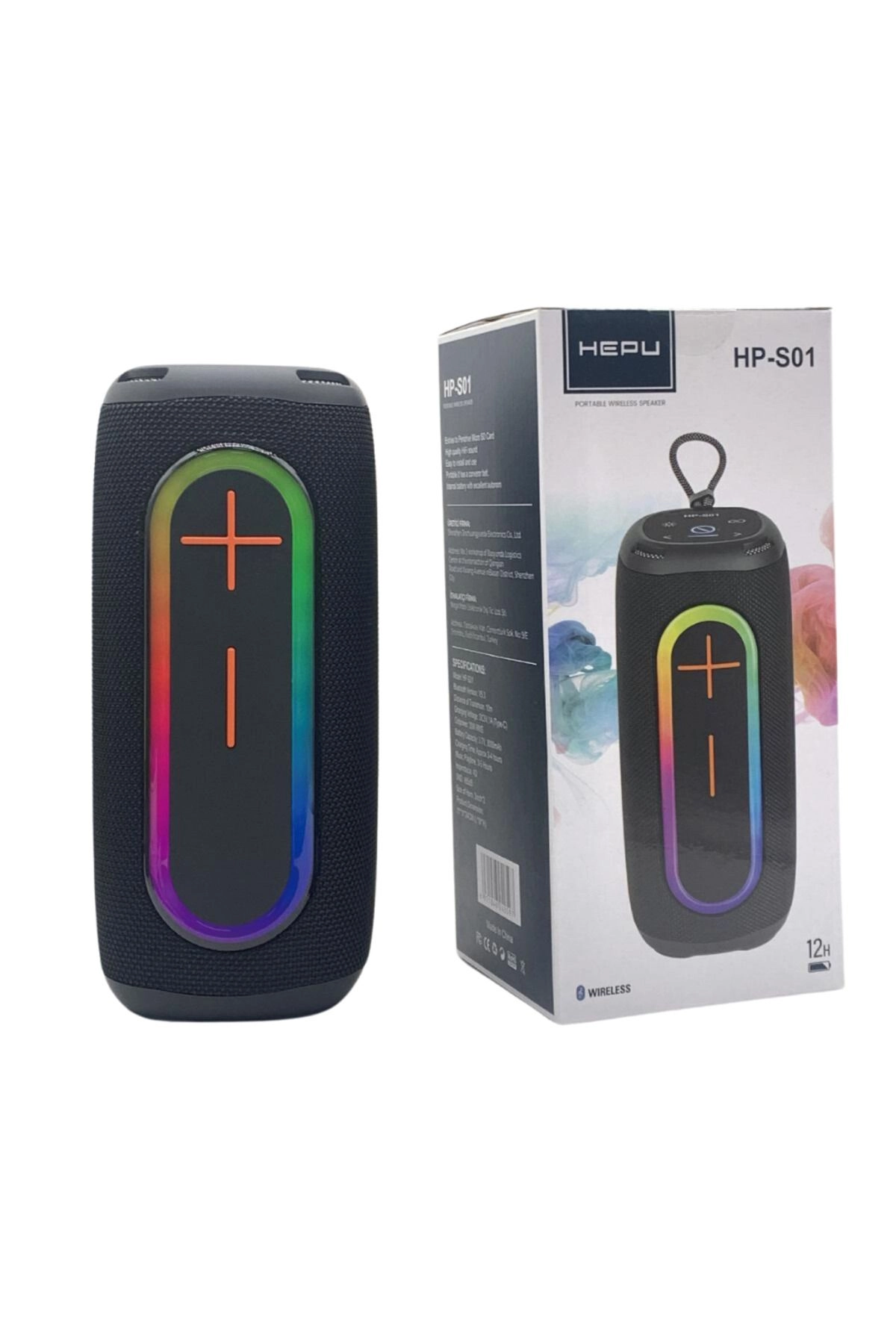 HEPU HP S01 Bluetooth Hoparlör | 20 W | RGB