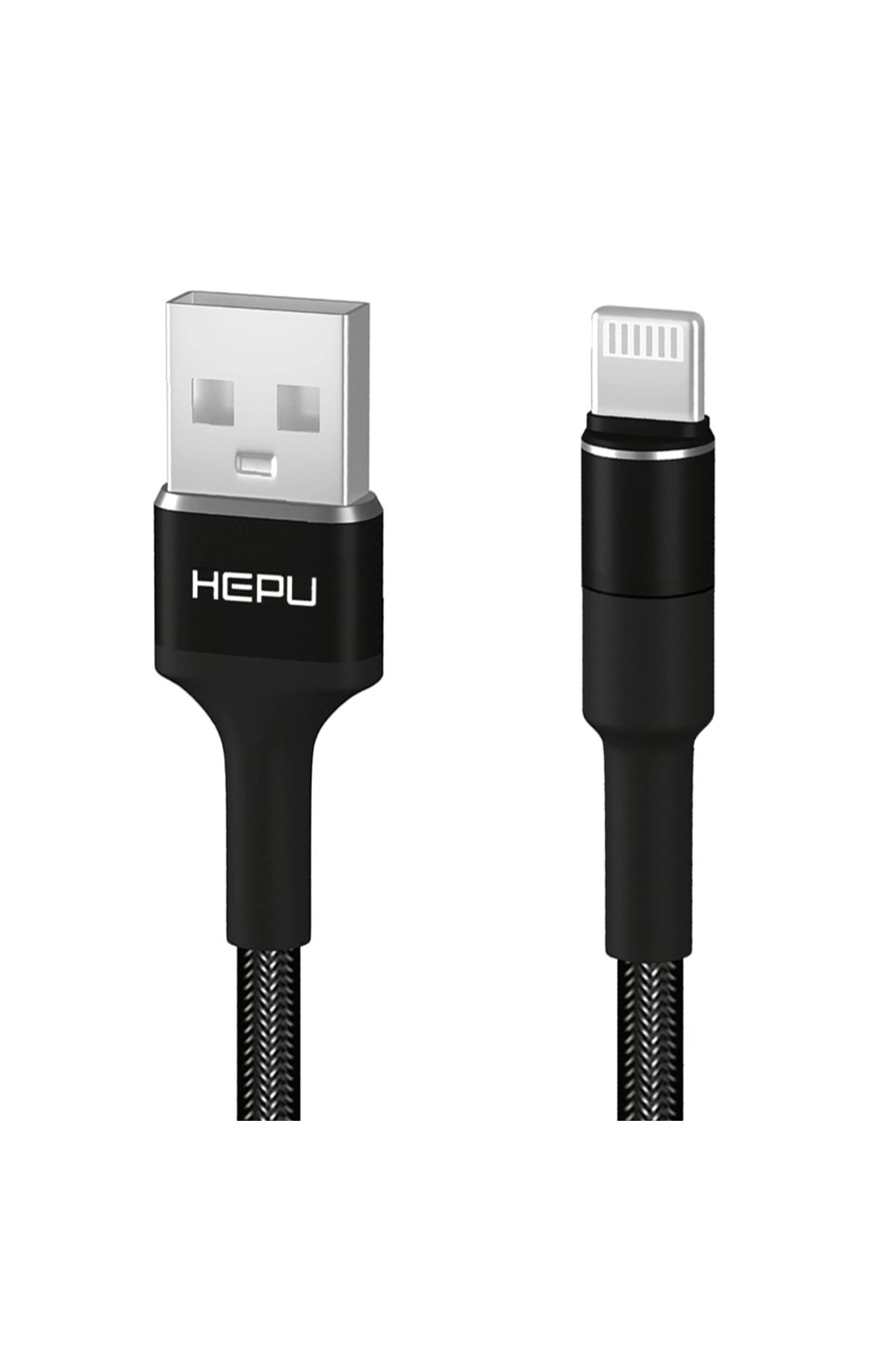 Hp-416 Solid Usb - Iph Lightning Qc3.0 3.1a Şarj Kablosu 1mt Siyah