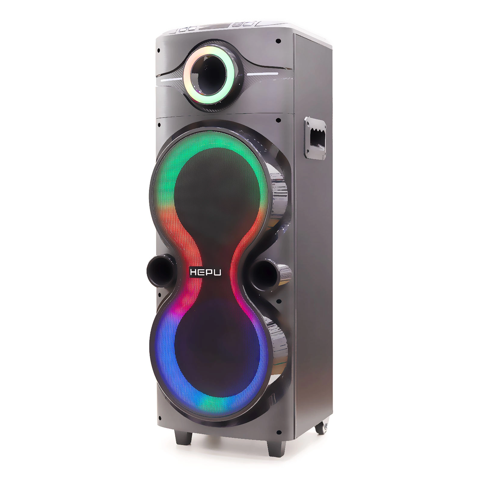 HEPU HP-922 Bluetooth Hoparlör | 10” Çift Woofer Bass