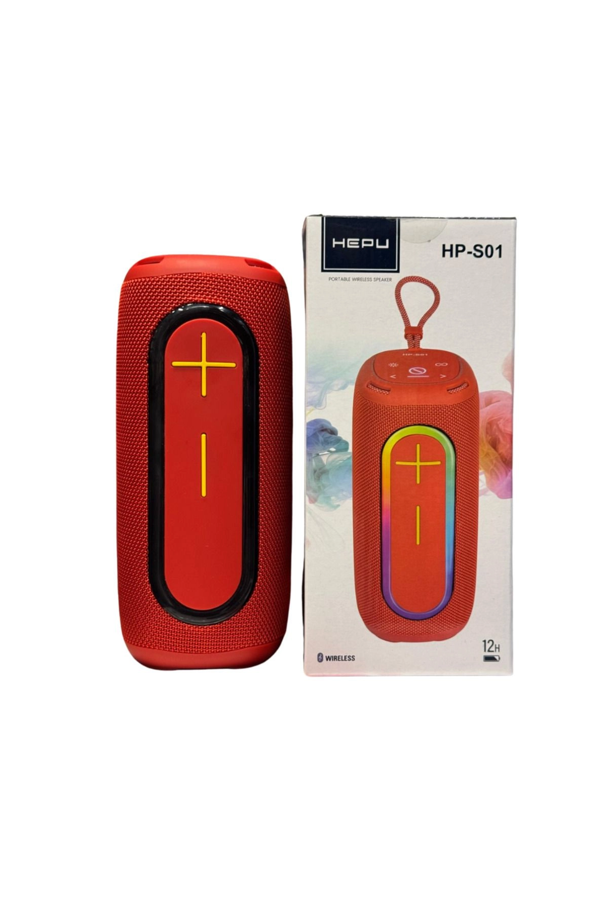 HP-S01 Taşınabilir Şarjlı Bluetooth Hoparlör  3000 Mah Rgb Aux.usb.tf 20w Rms TWS Type-c Şarj