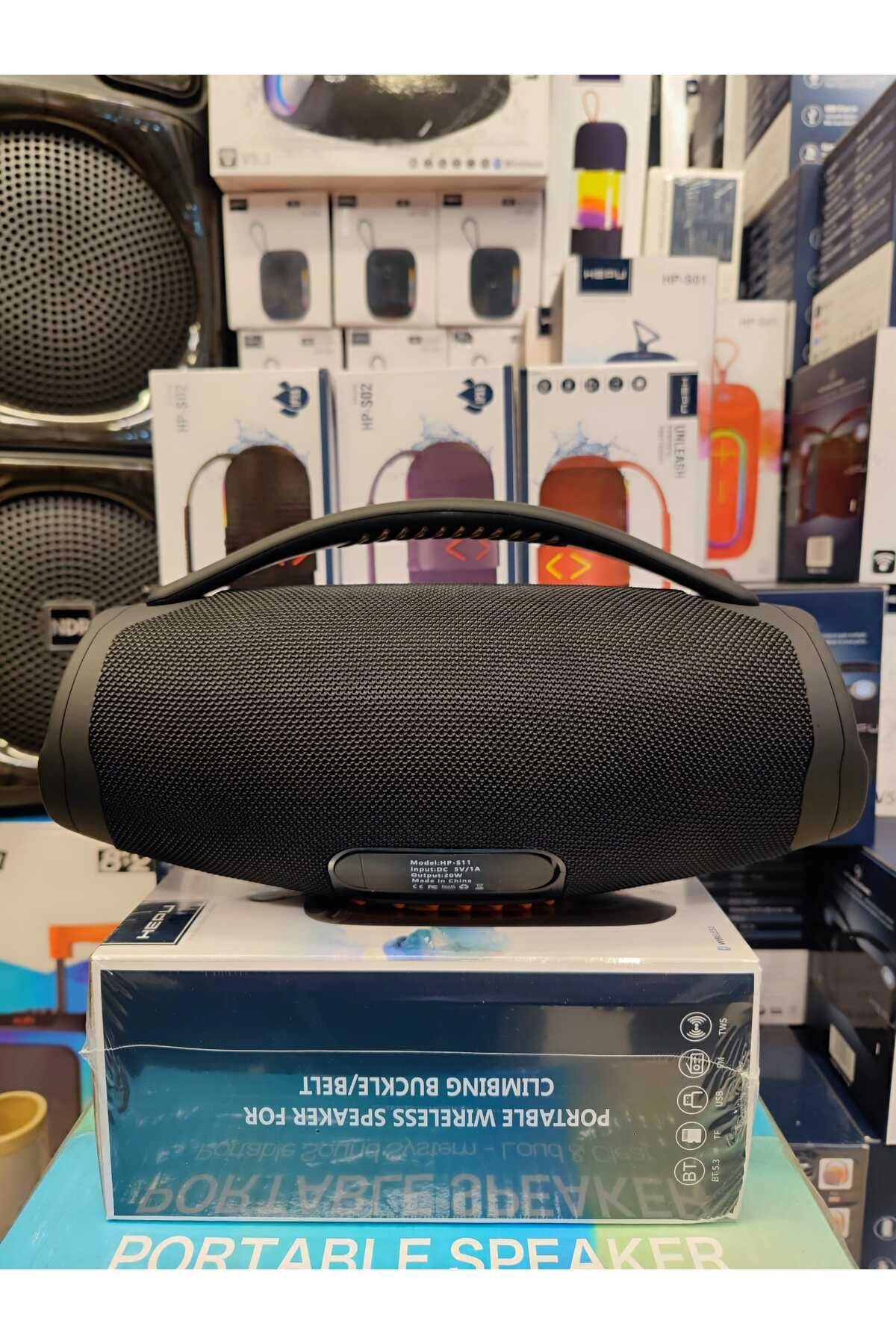 HP-S11 Taşınabilir Şarjlı Bluetooth Hoparlör Usb,Aux,Tf Rgb 20w Rms 95 DB 1800 Mah TWS