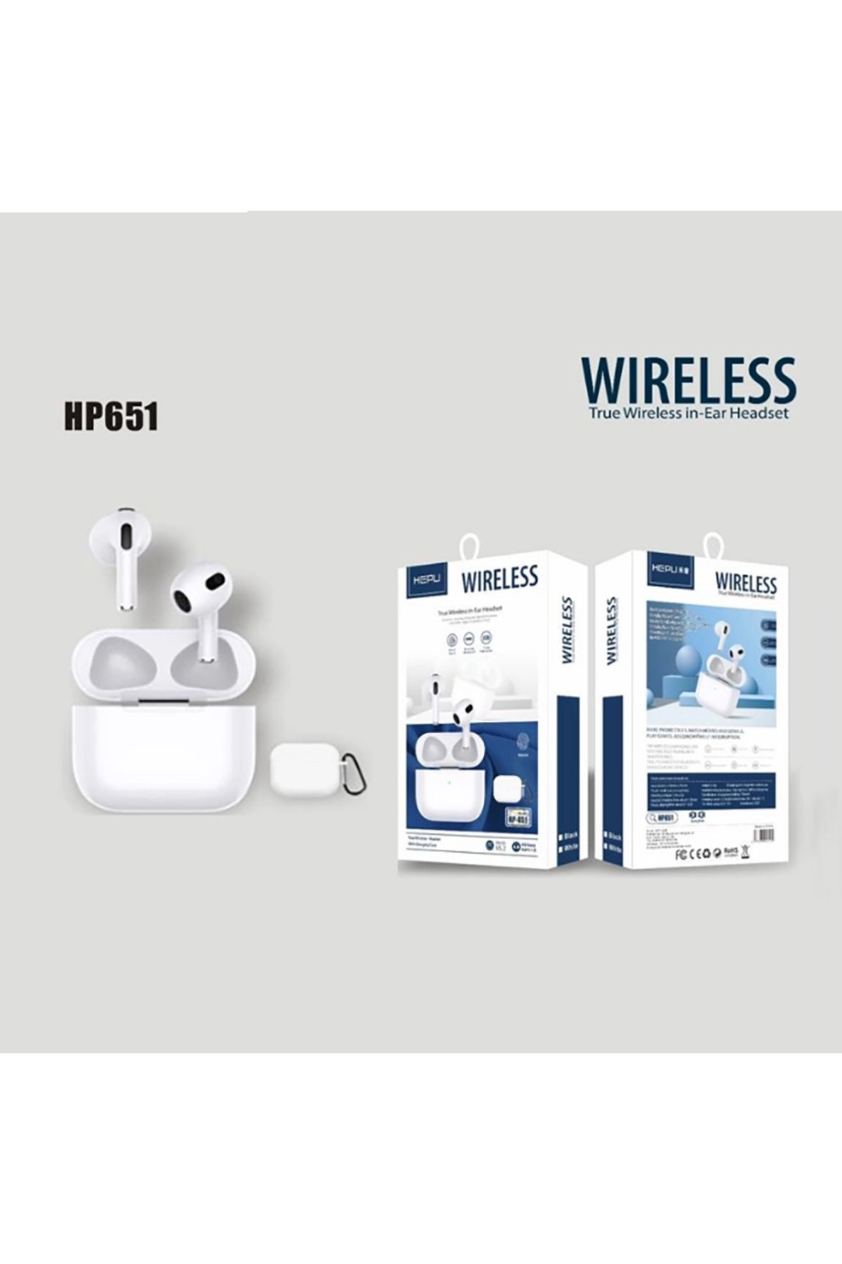 HP651 TWS Pro Kablosuz Kulak İçi Bluetooth Kulaklık