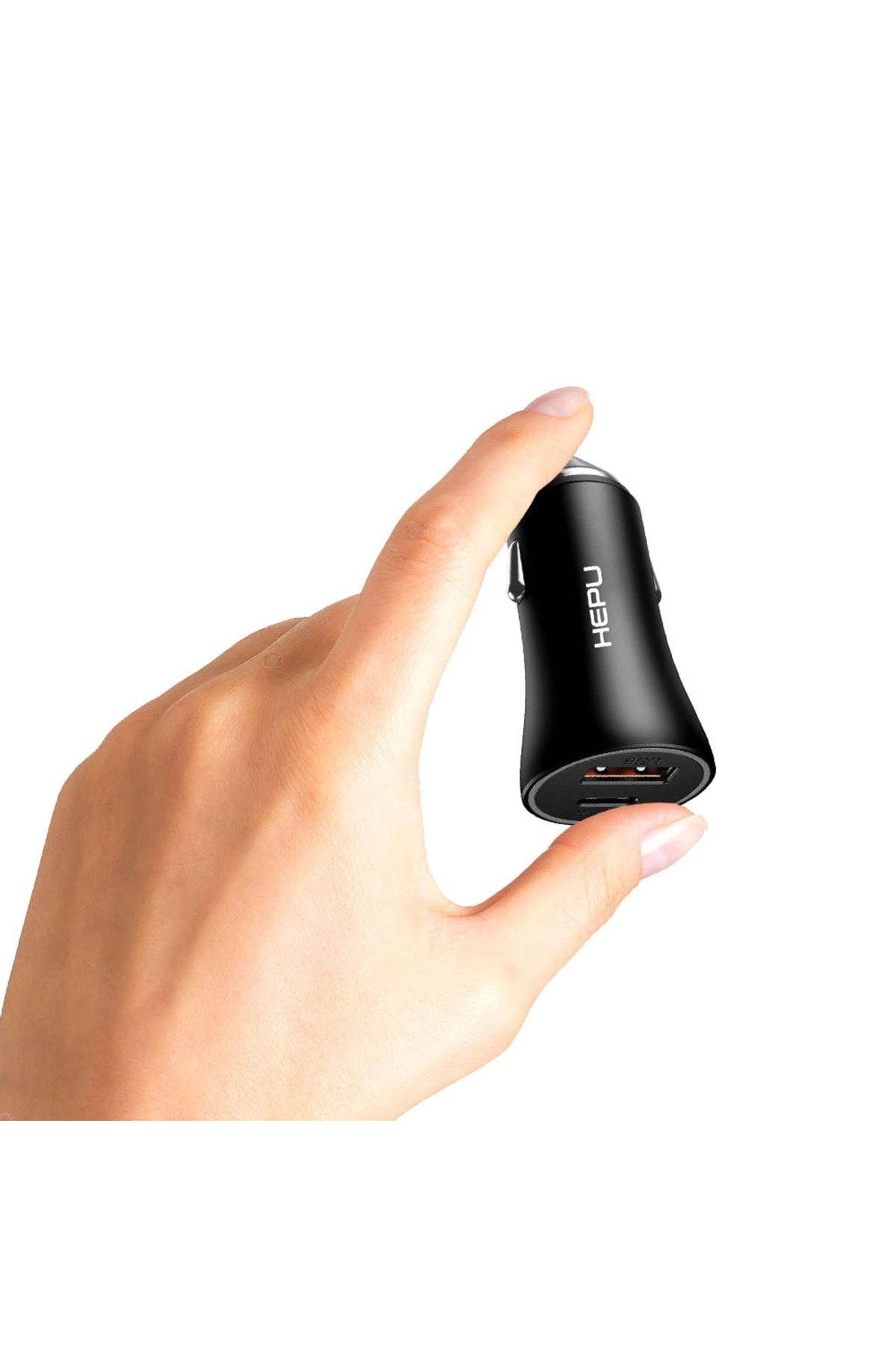 Hp778l Qc3.0 Pd20w Çift Çıkışlı Araç Şarj Aleti + Type-c To Lightning Kablo Set