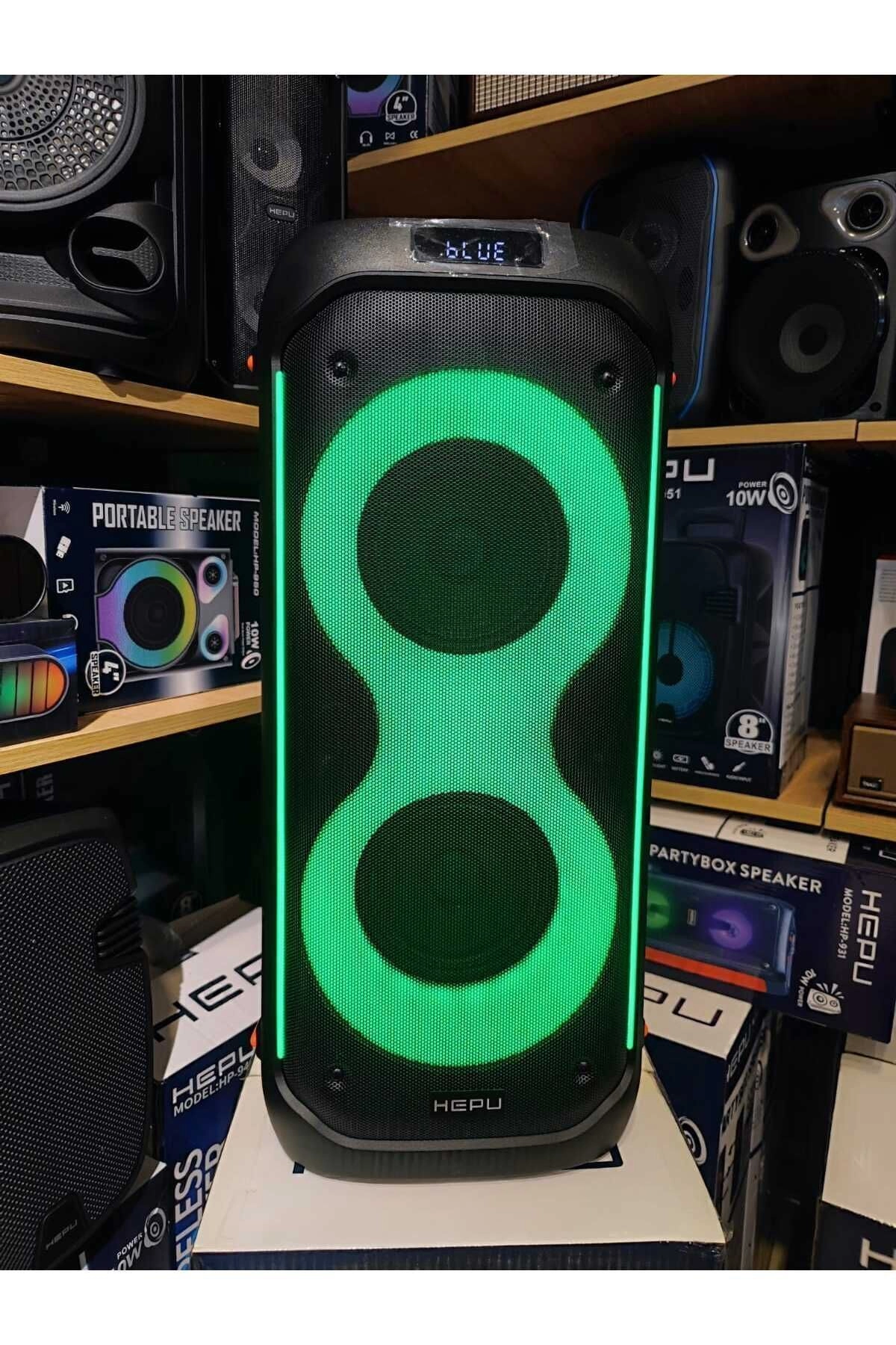 HP 906 Taşınabilir Şarjlı Bluetooth Parti Hoparlörü 60 w 6.5 inc*2 Rgb Efektif Aydınlatma