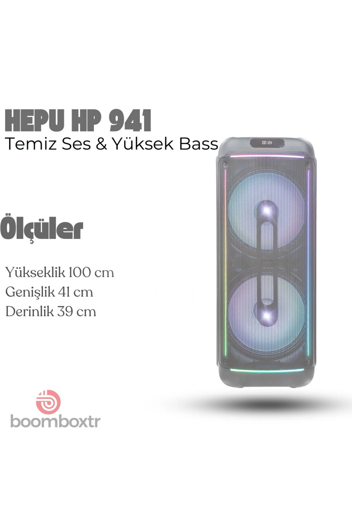 HEPU HP-941 Partybox Bluetooth Hoparlör | 160W RMS