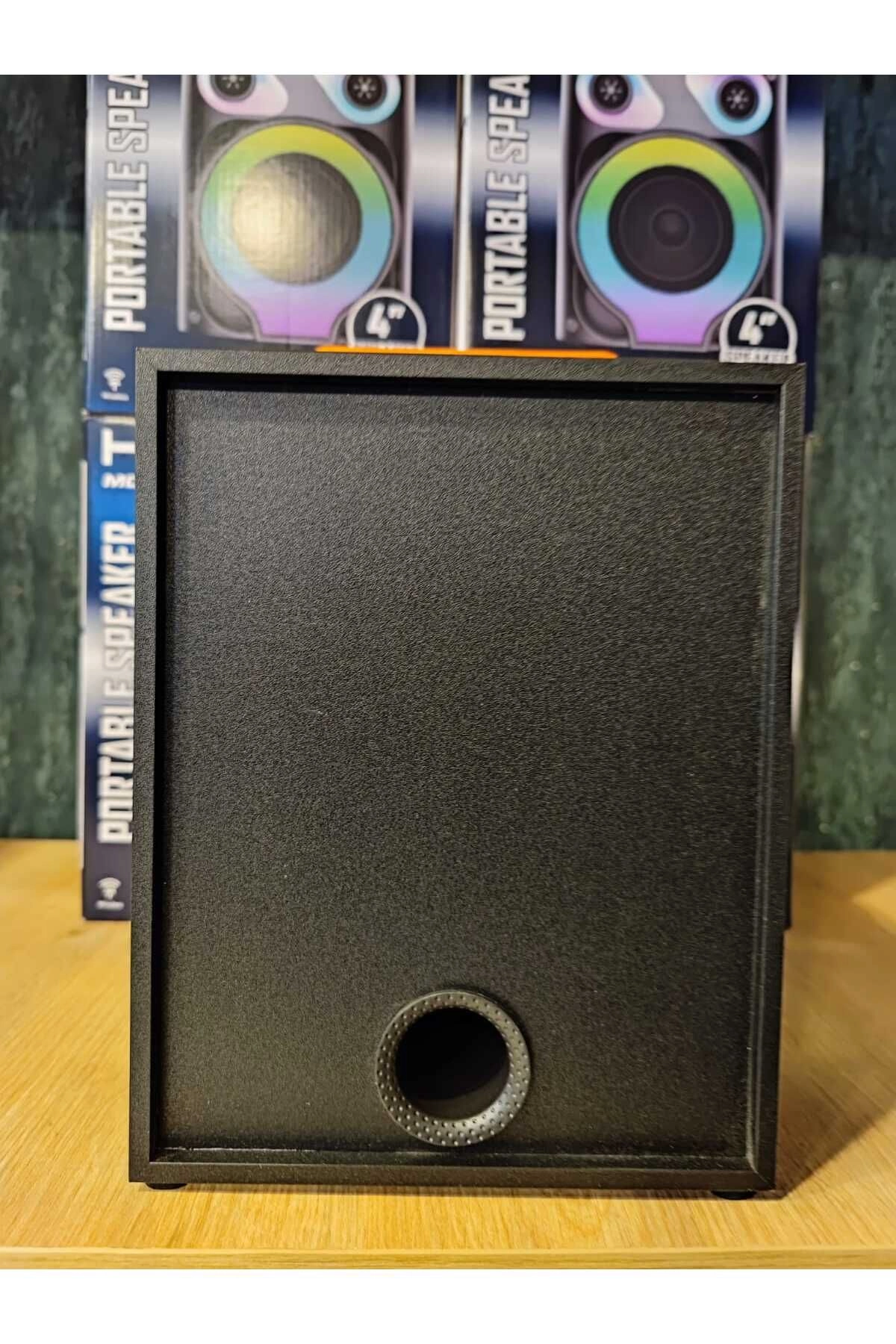 HP 950 Wood Case Taşınabilir Şarjlı Bluetooth Hoparlör 4 Inc 10W Extra Bass