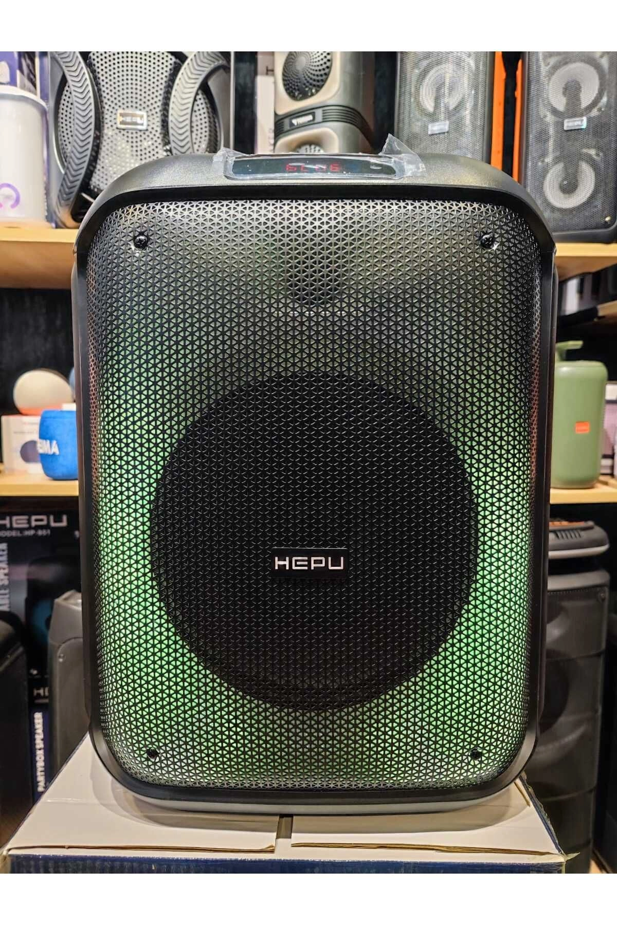 HP 961 Taşınabilir Şarjlı Bluetooth Parti Hoparlörü 12 inc Kablosuz mikrofon Ultra Bass