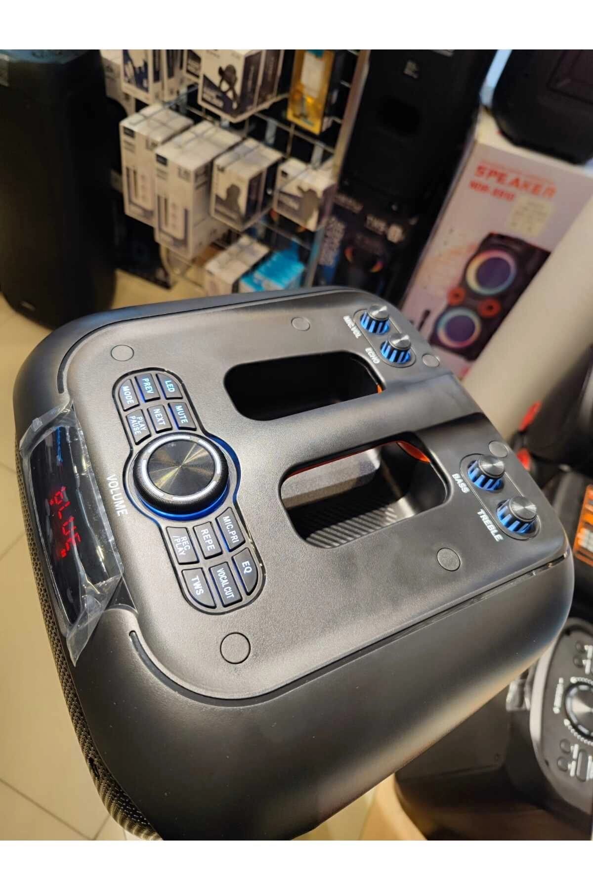 HP 961 Taşınabilir Şarjlı Bluetooth Parti Hoparlörü 12 inc Kablosuz mikrofon Ultra Bass