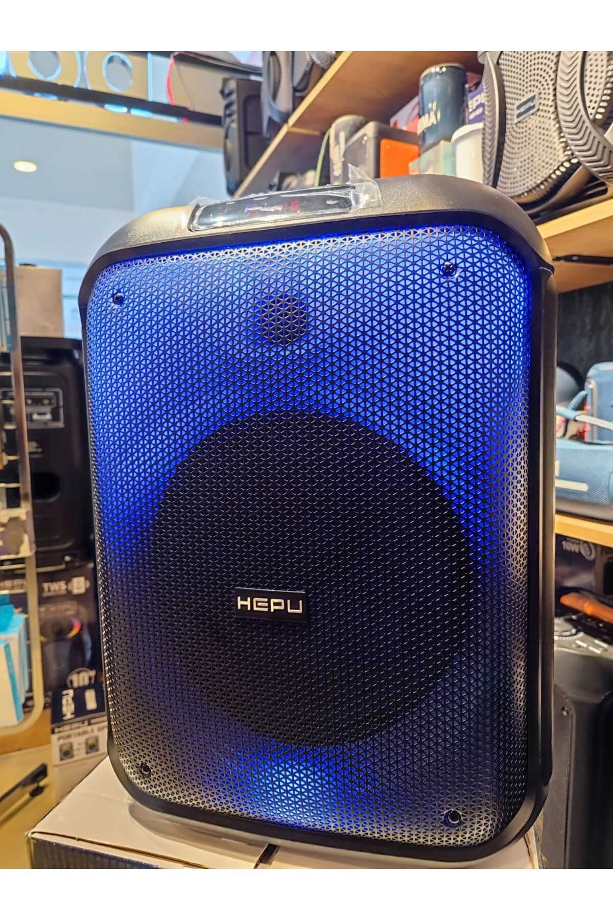 HP 961 Taşınabilir Şarjlı Bluetooth Parti Hoparlörü 12 inc Kablosuz mikrofon Ultra Bass