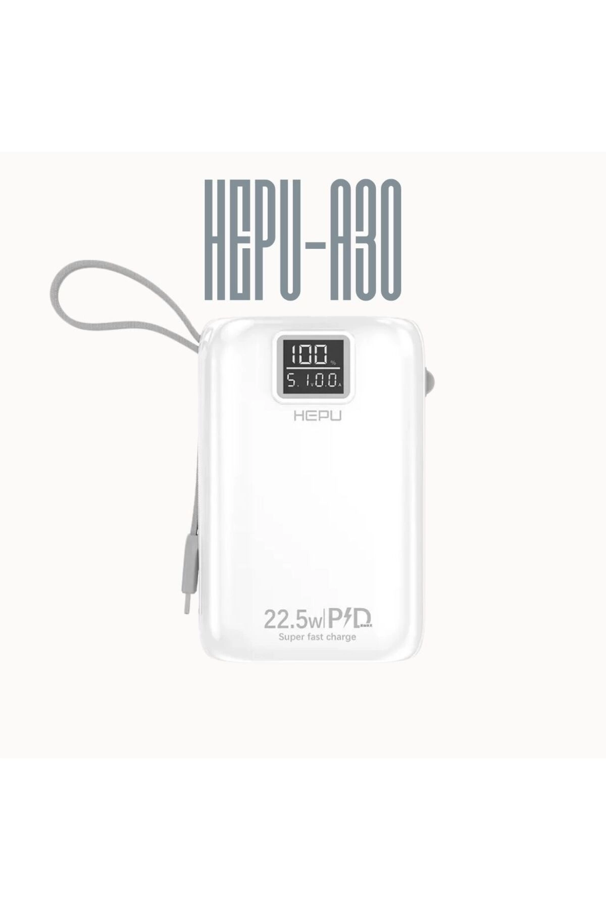 HP A-03 30.000 mAh Power Bank 22.5W PD Hızlı Şarj 1 To 6