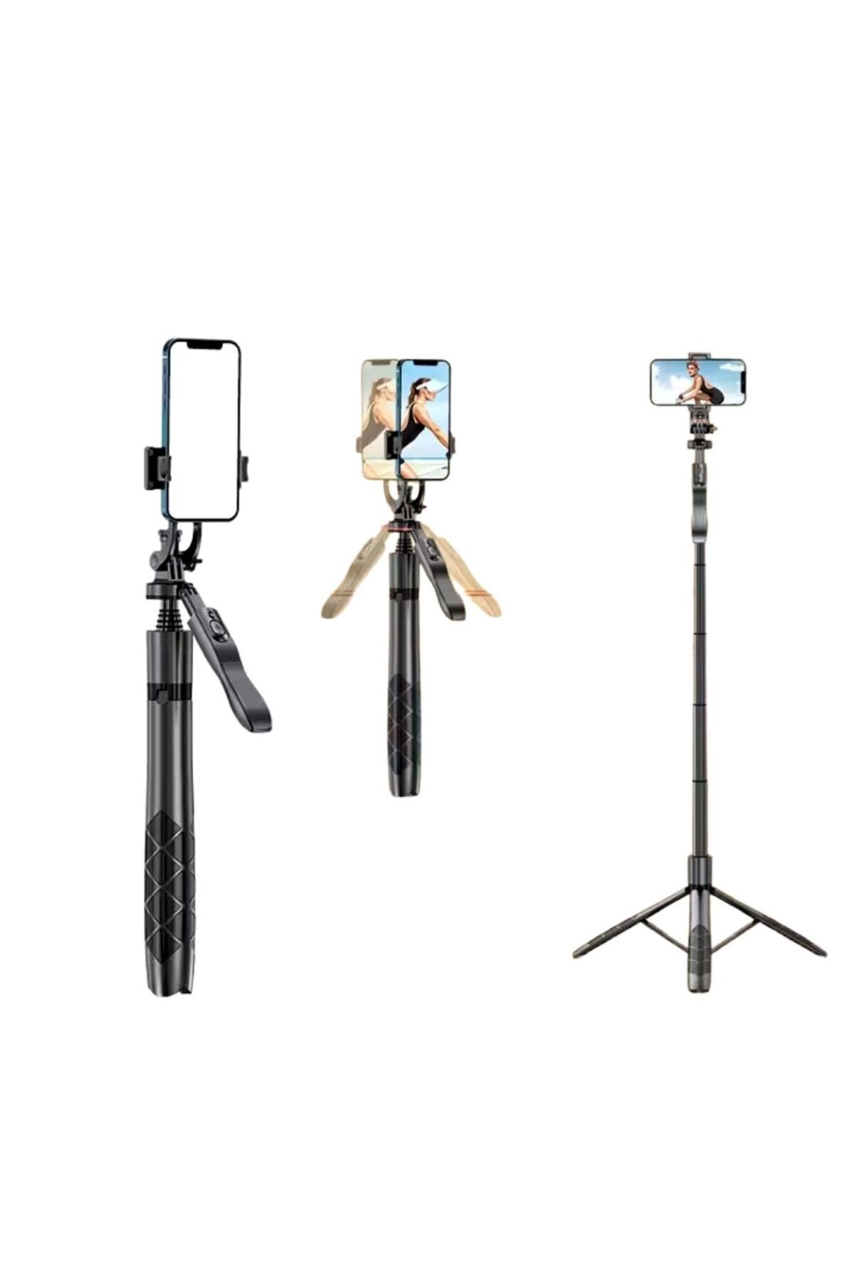 Hepu Hp T11 Bluetooth Stabil Özellikli Selfie Çubuğu Ayarlanabilir Uzunluk 150 cm ios android uyumlu