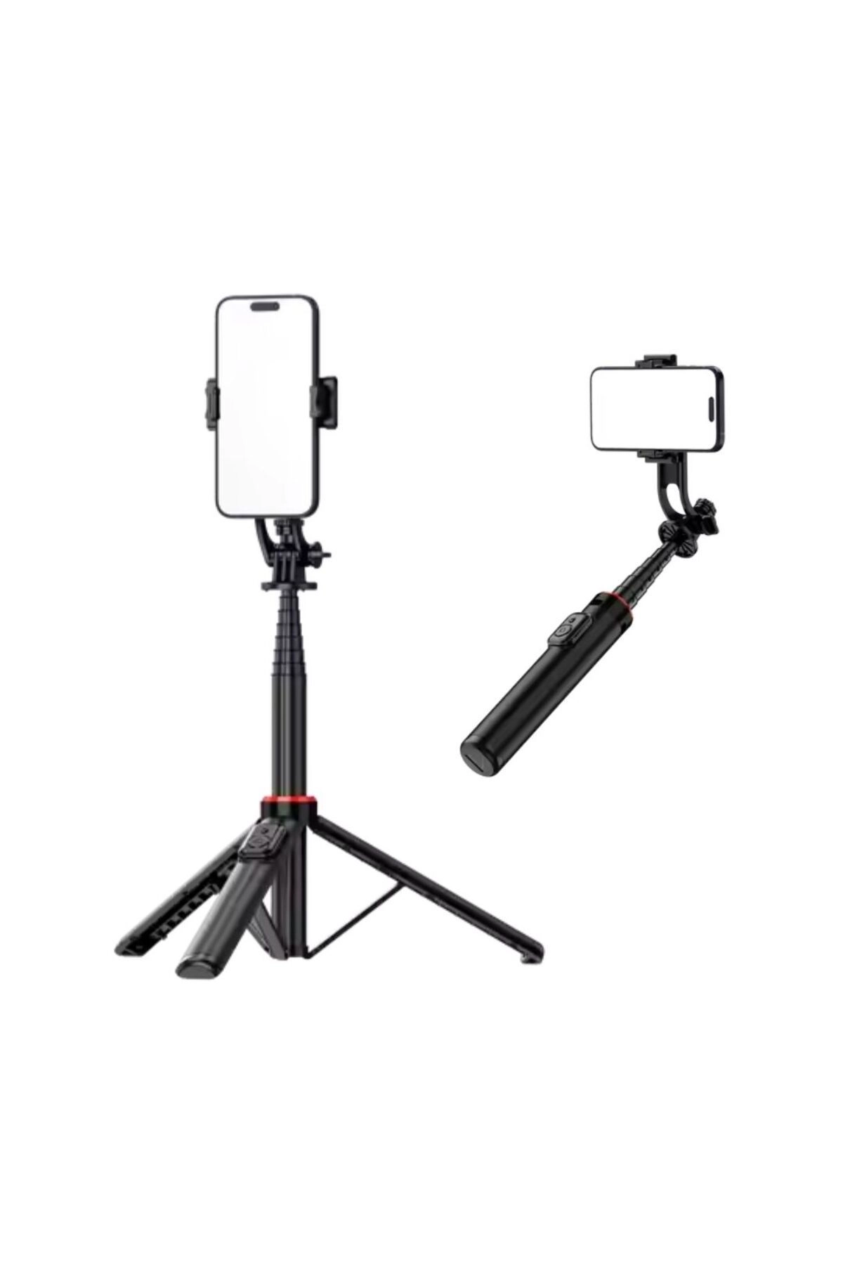 Hepu Hp T12 Stabil Tripod Bluetooth Selfie Çubuğu Ayarlanabilir Uzunluk 150 Cm ios android uyumlu