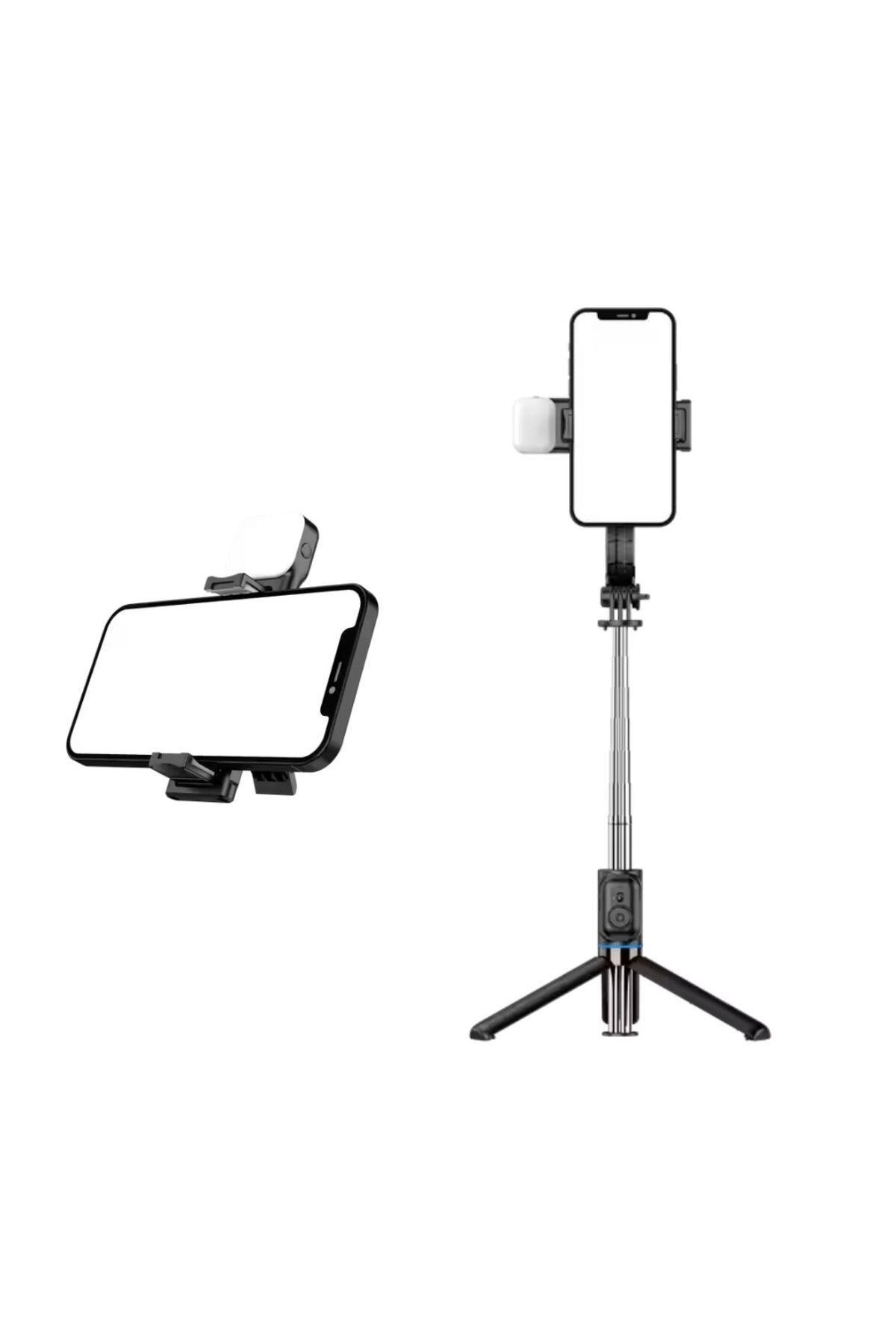 Hepu Hp T15 Stabil Bluetooth,Özellikli Aydınlatmalı Selfi Çubuğu 104 Cm Ayarlanabilir Android,ios