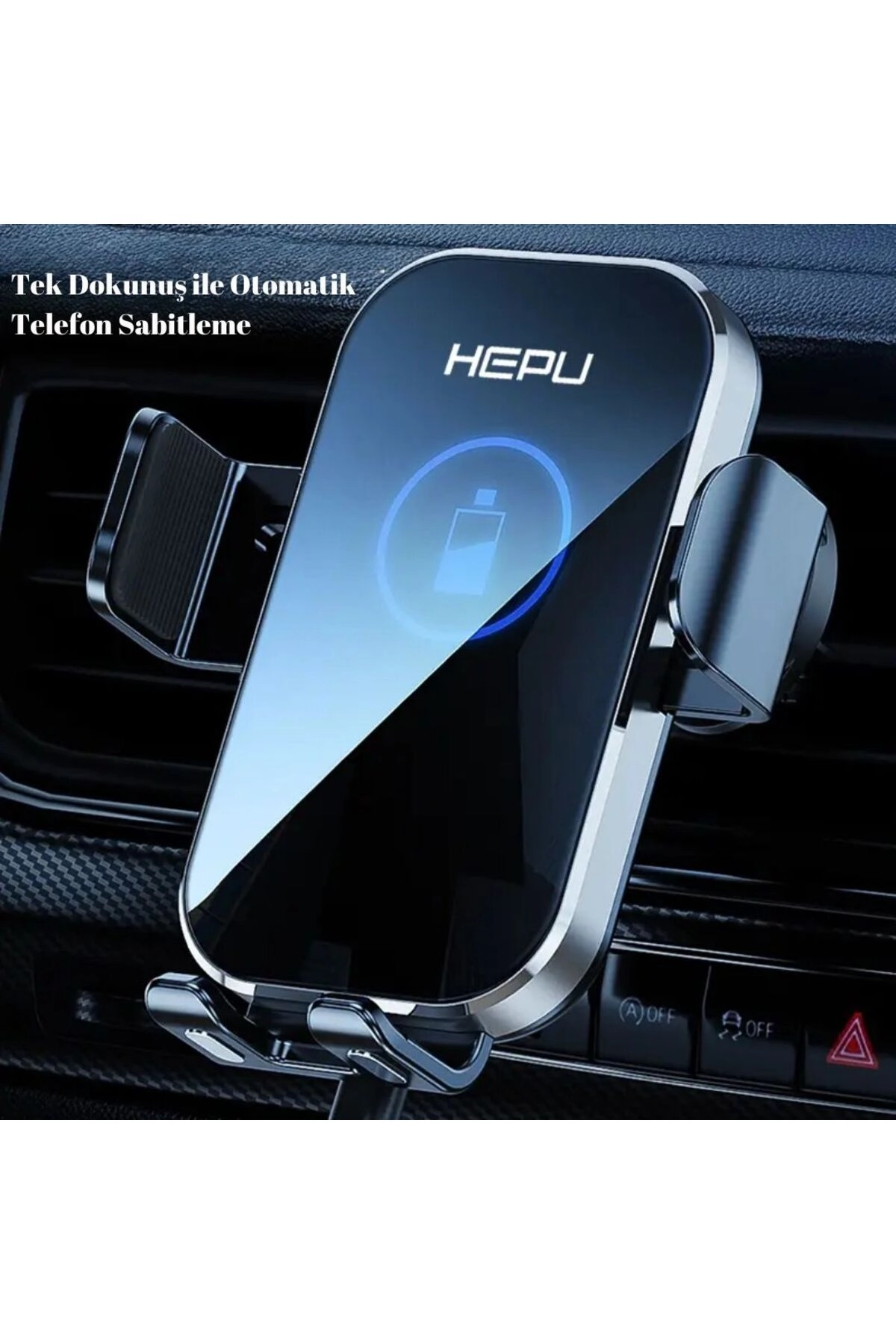 HP-W06 Araç İçi Telefon Tutucu Kablosuz Şarj 15W