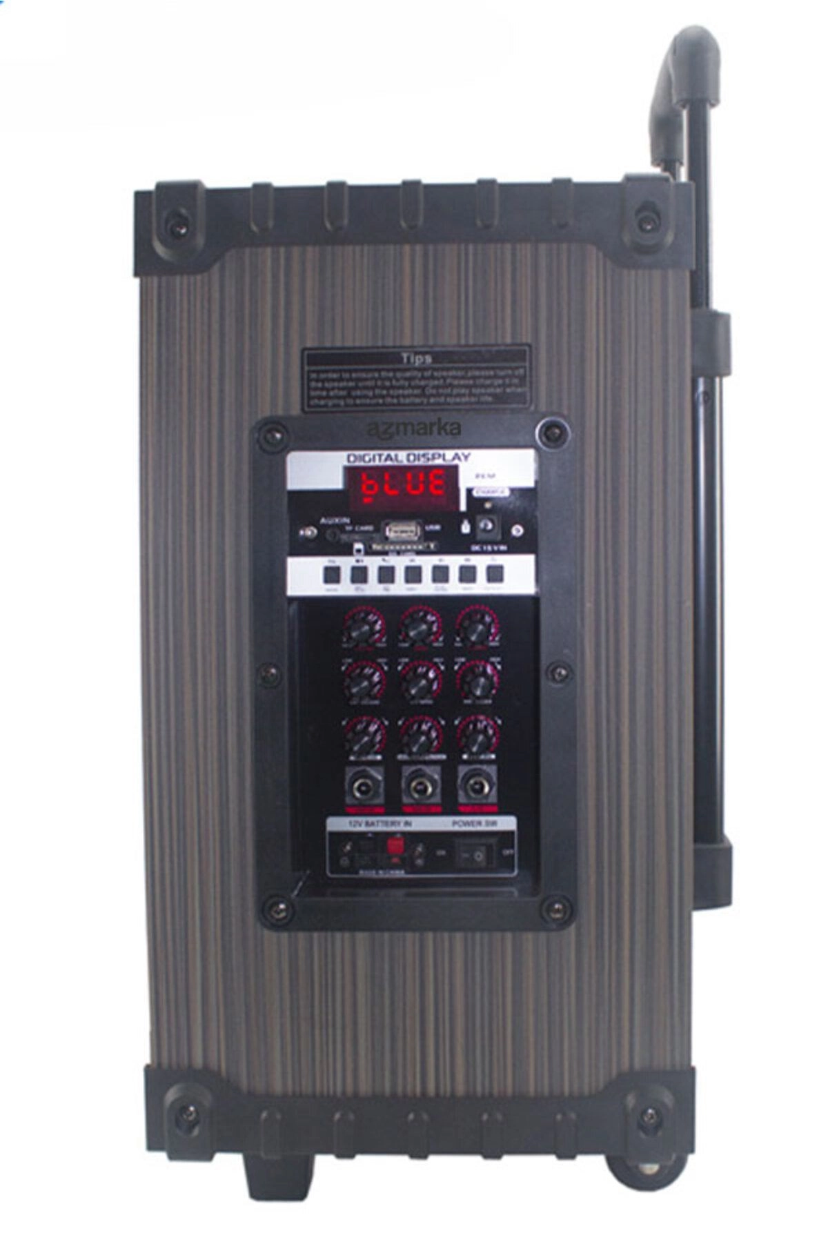 Süper Bass Şarjlı Telsiz Mikrofonlu Amfi Sistemi-Bt-Sd-Usb Lt-908 Model