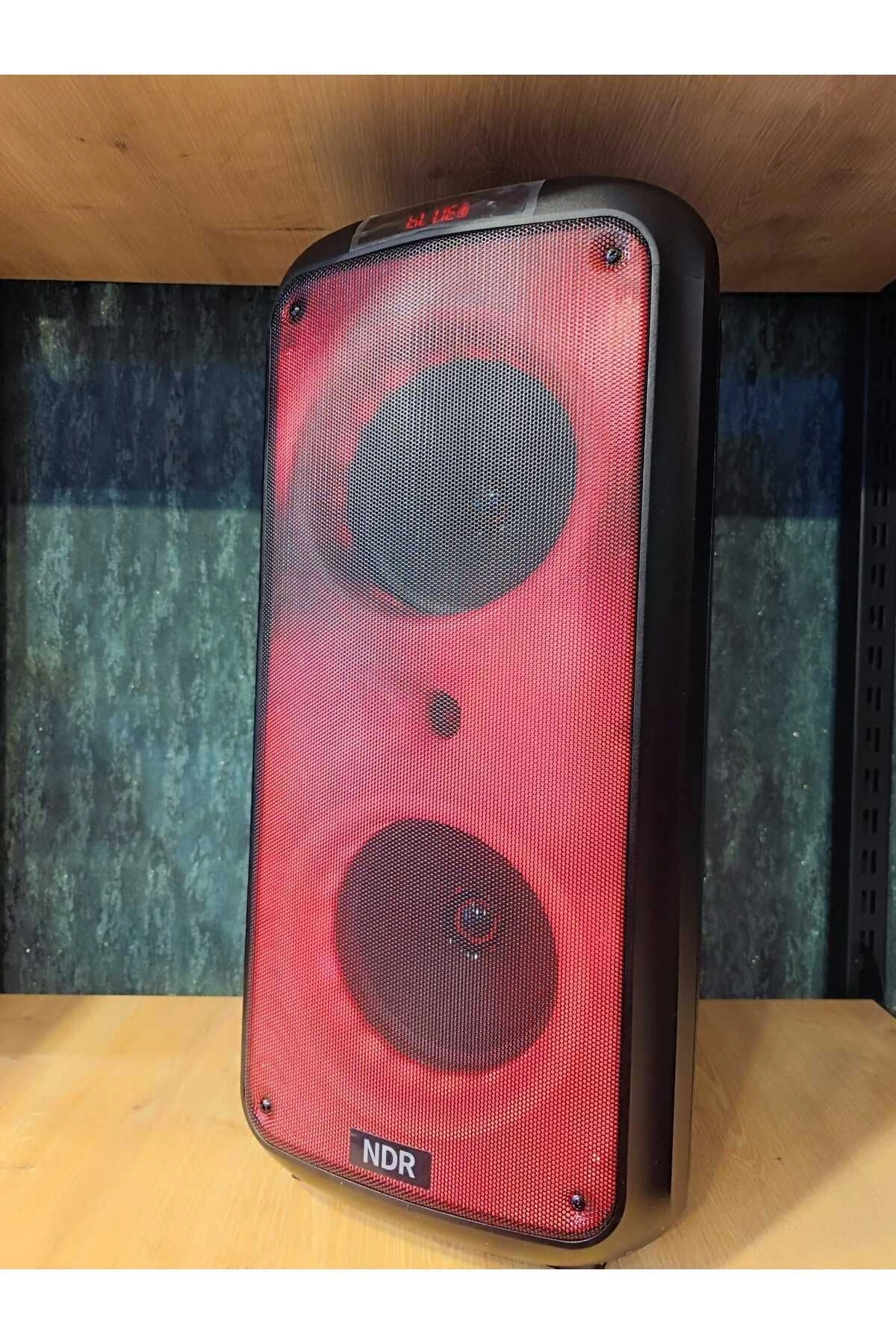 Boomboxtr Ndr 1095 Şarjlı Taşınabilir Bluetooth Parti Hoparlörü 2*8 inc Karaoke