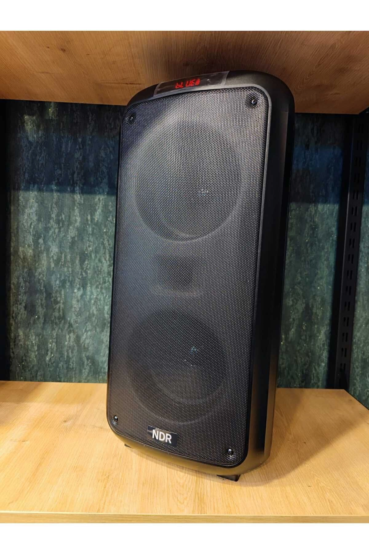 Boomboxtr Ndr 1095 Şarjlı Taşınabilir Bluetooth Parti Hoparlörü 2*8 inc Karaoke
