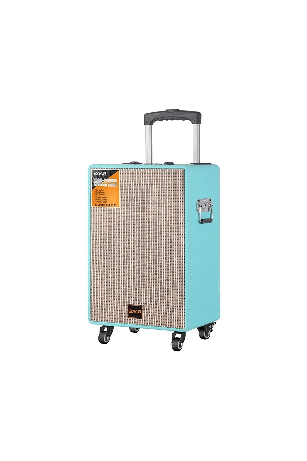 Boomboxtr NDR-BV12 Taşınabilir Bluetooth Amfi  Parti  Hoparlörü Rms 60 w 12 inc Subwoofer