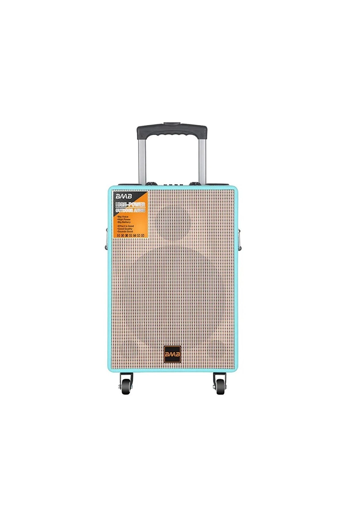 Boomboxtr NDR-BV12 Taşınabilir Bluetooth Amfi  Parti  Hoparlörü Rms 60 w 12 inc Subwoofer