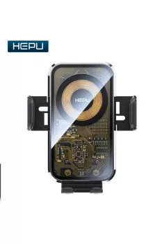 Hp-w06 15w Kablosuz Şarj Ve Araç Içi Torpido Üstü- Petek Telefon Tutucu