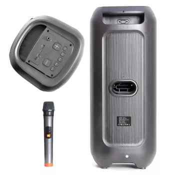 HP 106 Bluetooth Hoparlör 2*8 inc 30 w Rms Rgb Efektif Kablosuz Karaoke Mikrofon TWS