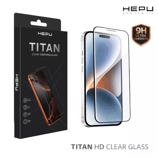 HEPU TITAN HD Clear Cam Ekran Koruyucu – iPhone 15 Pro Uyumlu